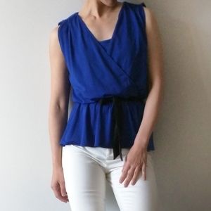 2/$25 Banana Republic sleeveless peplum top XS